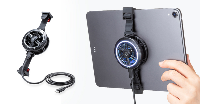 サンワサプライ、熱を-20℃下げるペルチェ素子採用の冷却タブレット用クーラー「TK-CLN31U」を発売