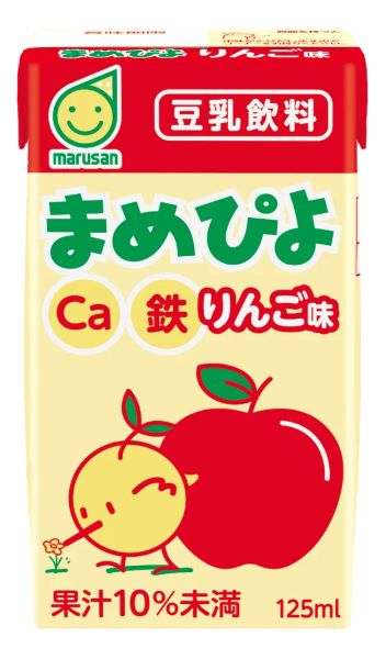マルサンアイ、お子様向け豆乳「まめぴよ」シリーズから「まめぴよ りんご味」を発売