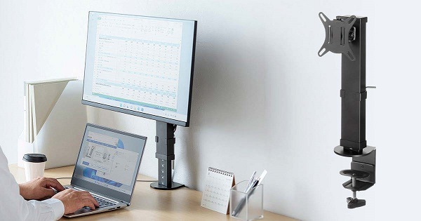サンワサプライ、モニターをすっきり設置できるモニタースタンドを発売