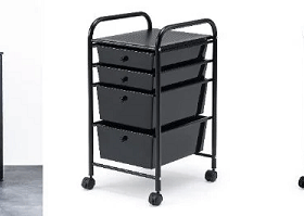 サンワサプライ、「サンワダイレクト」で2種類の引き出しですっきり整理できるデスクワゴンを発売