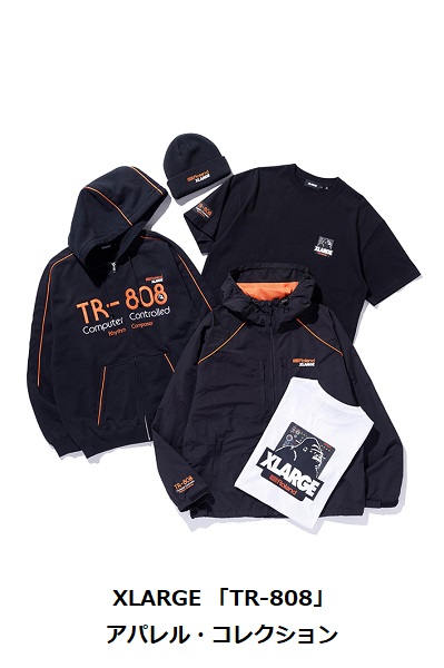ローランドとXLARGE、コラボによるリズムマシン「TR-808」モチーフのアパレル・コレクションを数量限定発売
