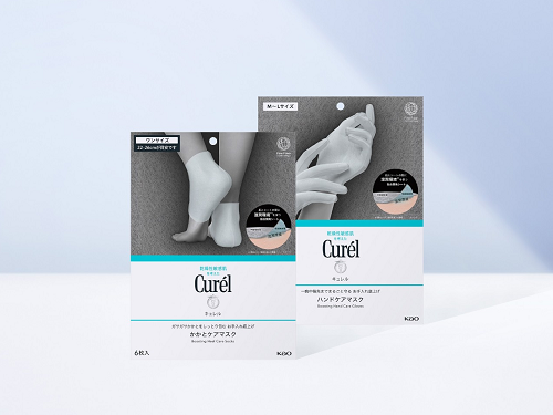 花王、「キュレル」から「ハンドケアマスク」と「かかとケアマスク」を発売