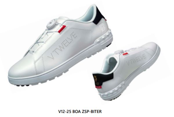 ブリヂストンスポーツ、「V12」監修のゴルフシューズ「V12-25 BOA ZSP-BITER」を発売