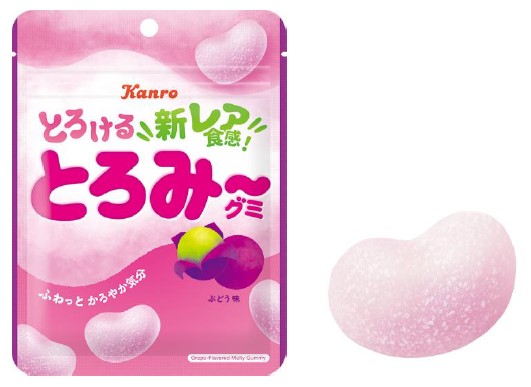 カンロ、とろける「新レア食感」グミ「とろみ〜グミ ぶどう味」を発売