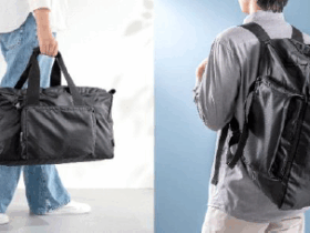 サンワサプライ、「サンワダイレクト」で2WAY折りたたみボストンバッグ「200-BAGBP036BK」を発売