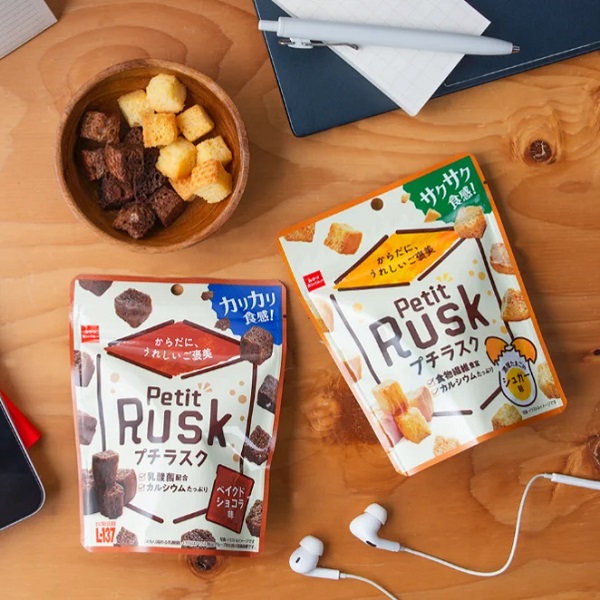 おやつカンパニー、「おやつのチカラ」シリーズから「プチラスク（濃厚たまごのシュガー味/ベイクドショコラ味）」を発売
