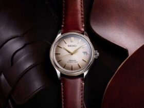 セイコーウオッチ、「セイコー プレザージュ」クラシックシリーズより「アップサイクル・レザーストラップ限定モデル」を発売