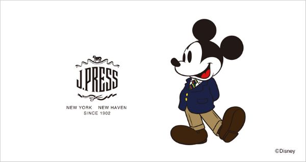 オンワード樫山、「J.PRESS」より「ミッキーマウス」デザインのカプセルコレクションを発売