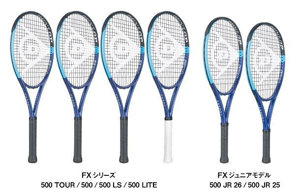 ダンロップスポーツ、飛びとスピードを追求したパワー系テニスラケットダンロップNEW「FX」シリーズ6機種を発売
