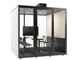 ブイキューブ・テレキューブ・オカムラ、「TELECUBE by OKAMURA」シリーズの天井クーラータイプを発売