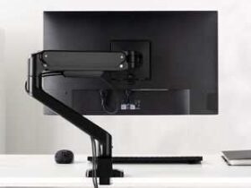 サンワサプライ、「サンワダイレクト」でメカニカルスプリング式モニターアーム「100-LAC011」を発売