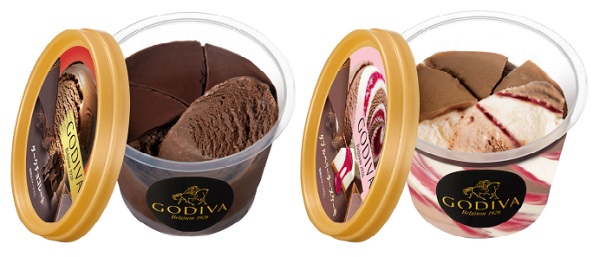 ゴディバ、ゴディバ カップアイス「ダーク チョコレート/ダブルベリー チーズケーキ」を発売