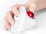 ナカバヤシ、「無線エルゴ静音5ボタン光学式トラックボール」を発売