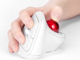 ナカバヤシ、「無線エルゴ静音5ボタン光学式トラックボール」を発売