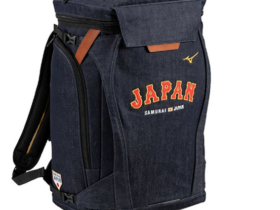 ミズノ、バット再生デニムバッグ「侍ジャパンオーセンティックバックパック」を発売
