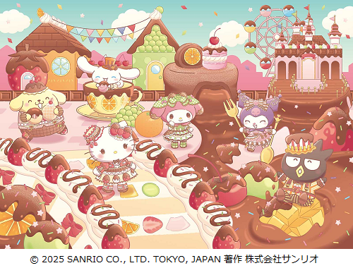 サンリオエンタテイメント、「ハーモニーランド」で「HARMONYLAND CHOCOLAT×FRUIT」を期間限定開催