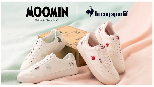 デサントジャパン、スポーツブランド「ルコックスポルティフ」と「ムーミン」とのコラボアイテム第2弾を発売